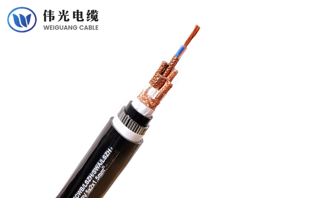 Multipair XLPE insulated instrumentation cable, individual and collective screen, steel wire armored 300/500V