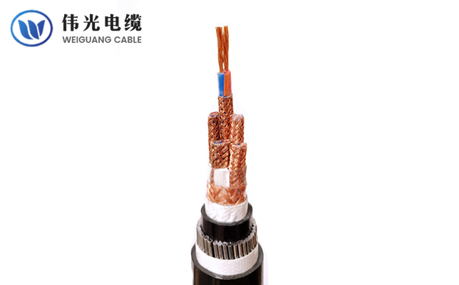 Multipair XLPE insulated instrumentation cable, individual and collective screen, steel wire armored 300/500V