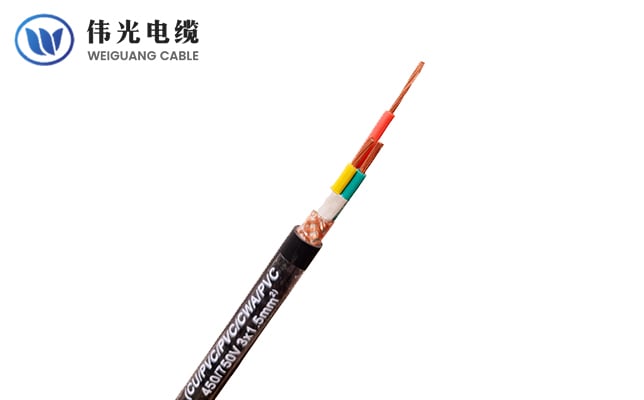 LSZH copper wire braided screen flexible control cable, 300/500V